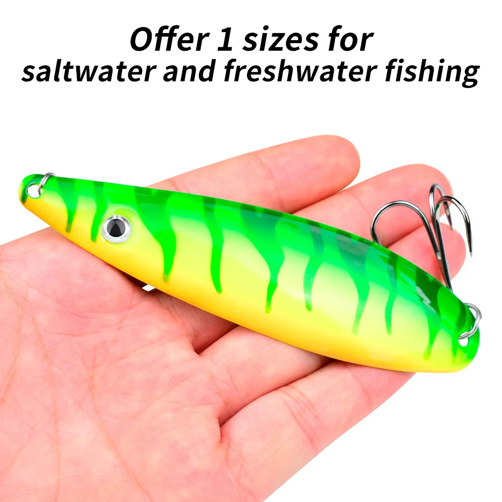 CHEERY 11.5cm 18.5g Willow Leaf Shape Colorful Spinner Metal Jig, ABS Pencil Lure - view 13