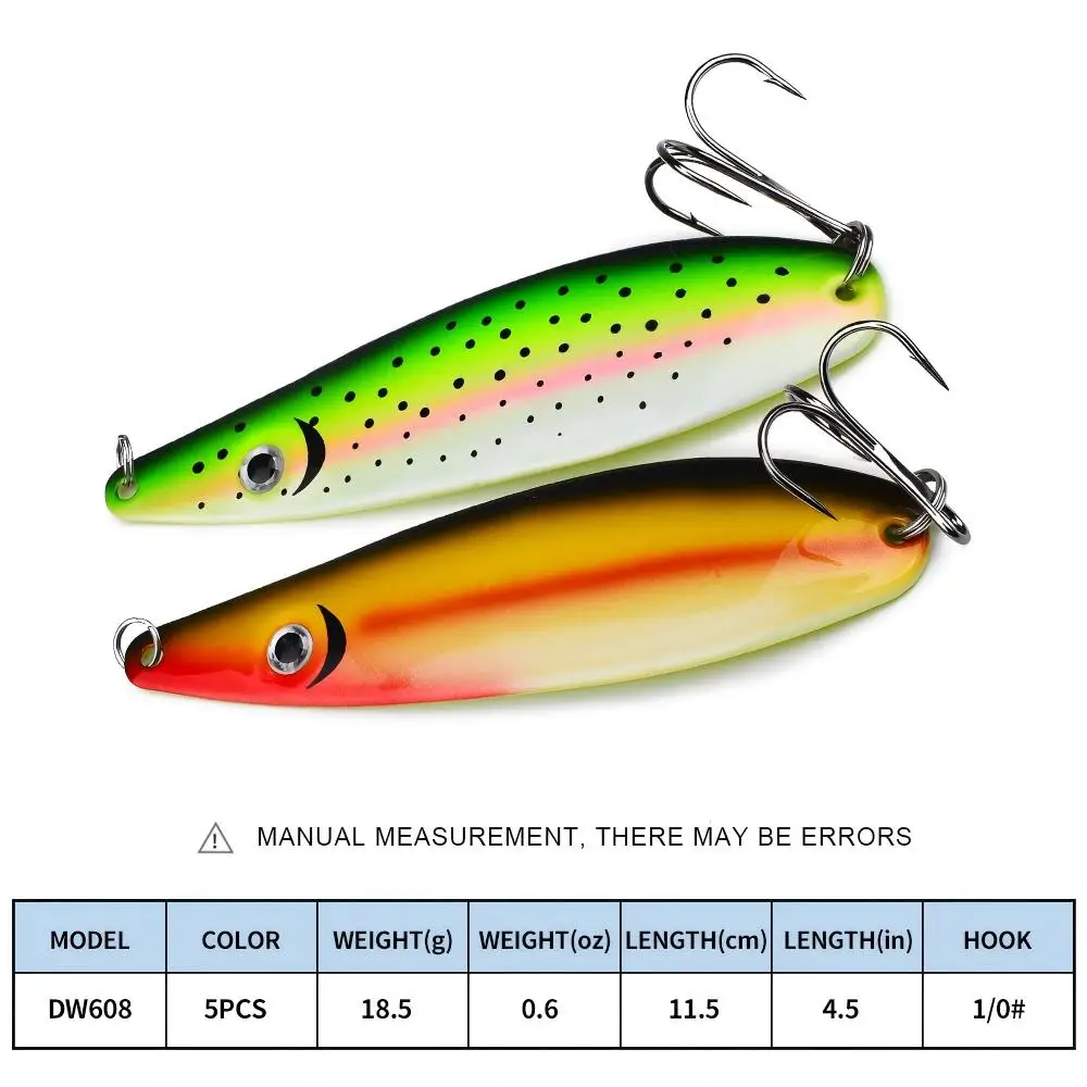 CHEERY 11.5cm 18.5g Willow Leaf Shape Colorful Spinner Metal Jig, ABS Pencil Lure - view 1