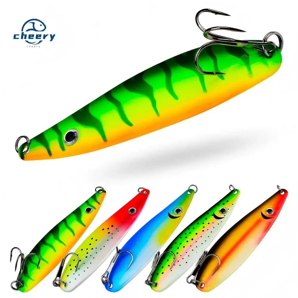 CHEERY 11.5cm 18.5g Willow Leaf Shape Colorful Spinner Metal Jig, ABS Pencil Lure - view 2