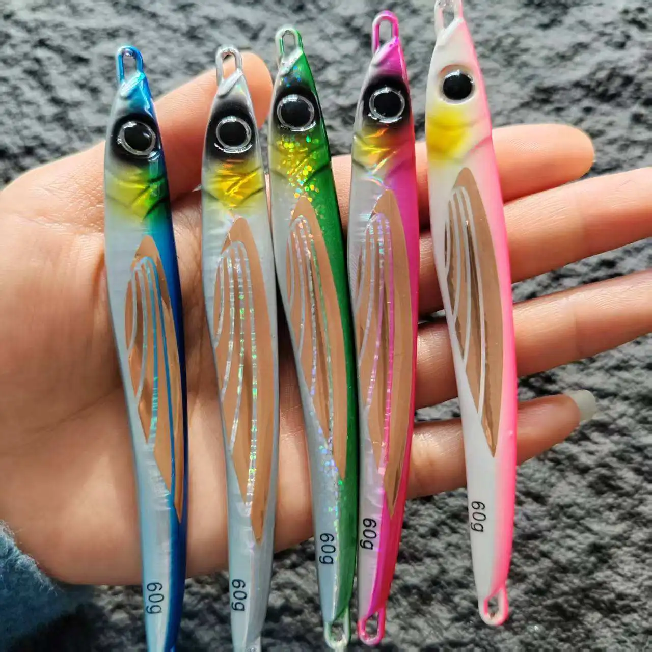 CHEERY 60g 80g 100g 150g THEOS Metal Jig Shore Offshore Slow ABS Pencil Lure - view 3