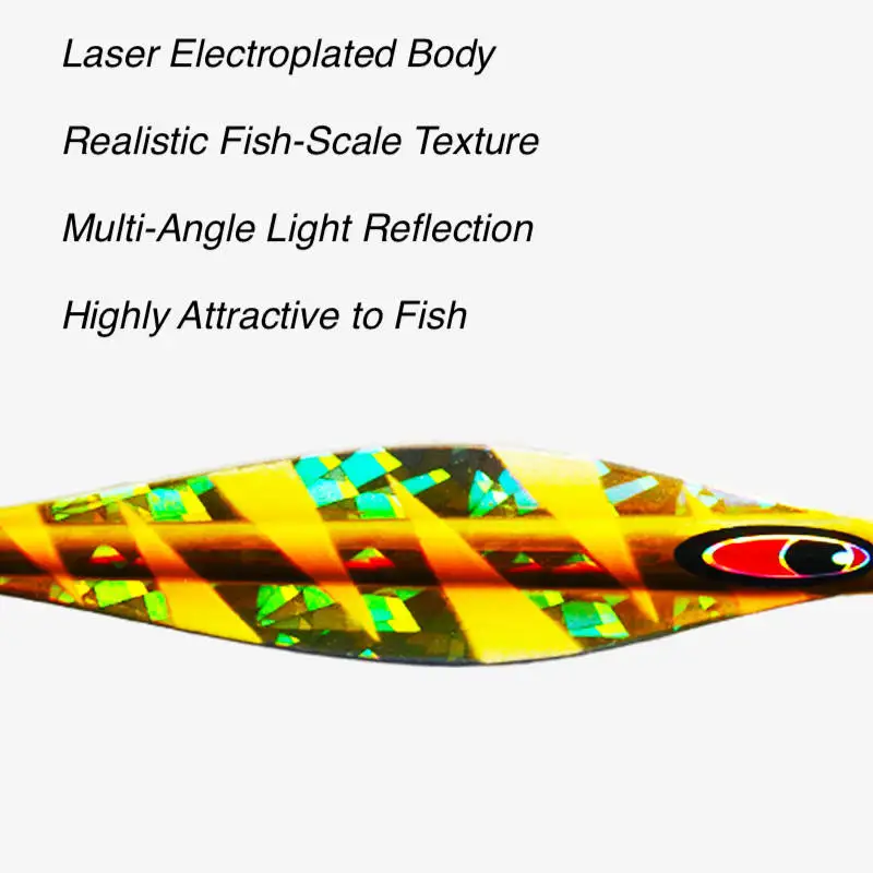 CHEERY 160g~400g Luminous Slow Jig Metal Fishing Lure Lead Plated ABS Pencil Lure - view 4
