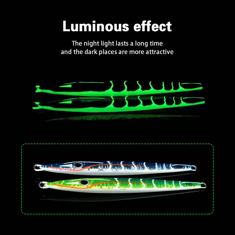 CHEERY Long-Throw Laser Metal Lead Jig Artificial Hard Bait ABS Pencil Lure - view 1