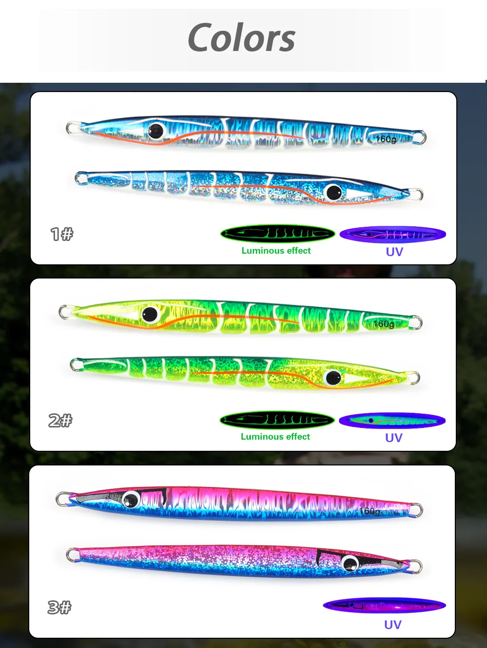CHEERY Long-Throw Laser Metal Lead Jig Artificial Hard Bait ABS Pencil Lure - view 5