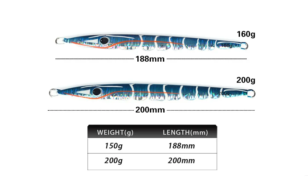 CHEERY Long-Throw Laser Metal Lead Jig Artificial Hard Bait ABS Pencil Lure - view 9