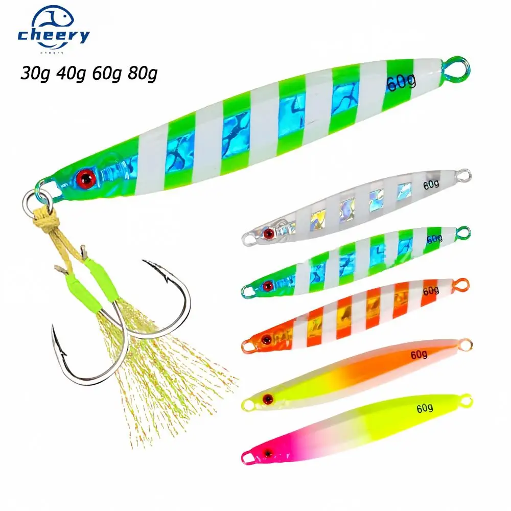Cheery Hot-Selling 30-80g Water-Snake Shaped Iron Lead Metal Jig