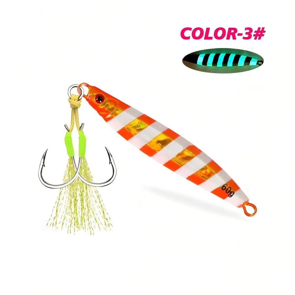 Cheery Hot-Selling 30-80g Water-Snake Shaped Iron Lead Metal Jig ABS Pencil Lure - view 12