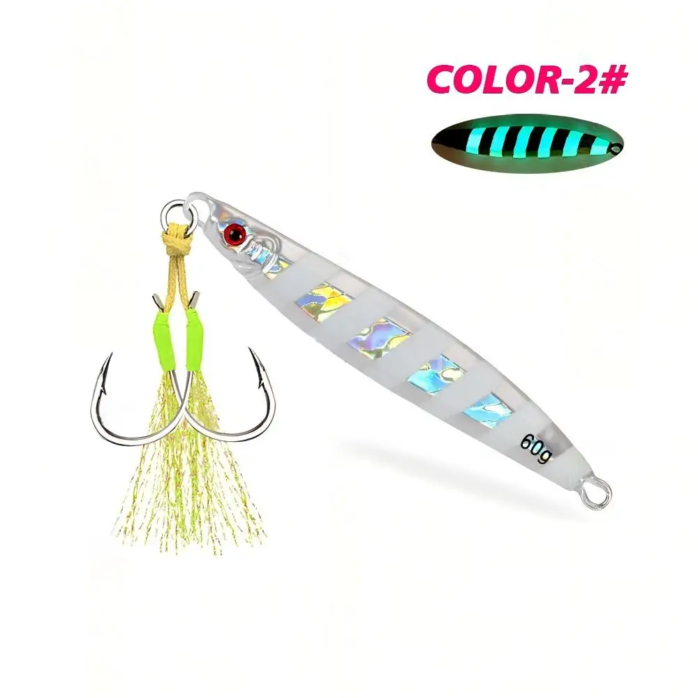 Cheery Hot-Selling 30-80g Water-Snake Shaped Iron Lead Metal Jig ABS Pencil Lure - view 13