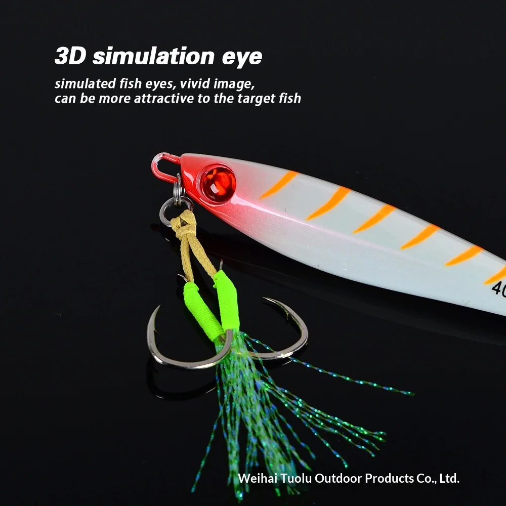 CHEERY Slow Pitch Jigging Metal Lead Jig Artificial Hard Bait for ABS Pencil Lure - view 17