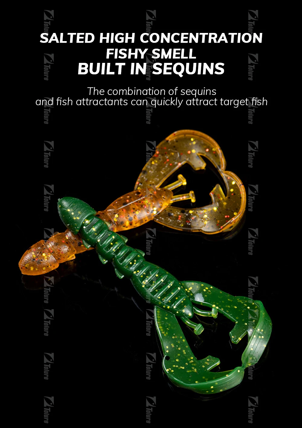 15 / TPR Soft Swimbait Shrimp Plastic Fishing Bait 4 cm /0.45 g ABS Pencil Lure - view 14