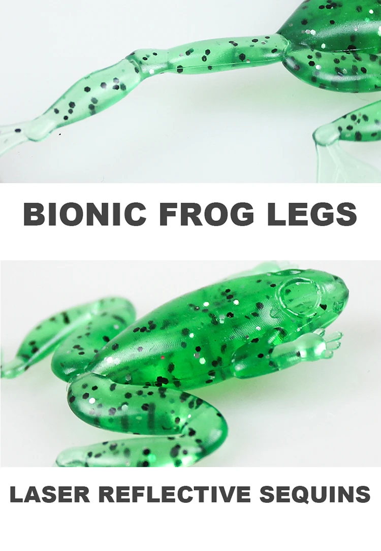 49 mm 3.5 g Frog Silicone ABS Pencil Lure - view 3