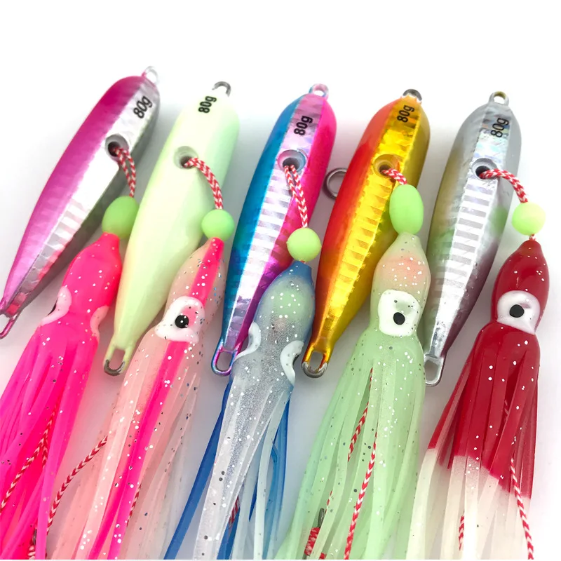 Cheery 40g-200g Fishing Bait Artificial Metal Octopus Squid ABS Pencil Lure - view 8