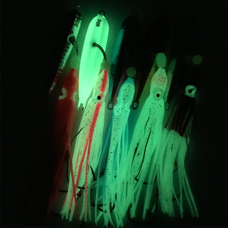 Cheery 40g-200g Fishing Bait Artificial Metal Octopus Squid ABS Pencil Lure - view 16