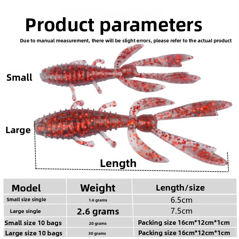 Shrimp Soft Worm TPE Fishing Bait Plastic Lure ABS Pencil Lure - detail 1