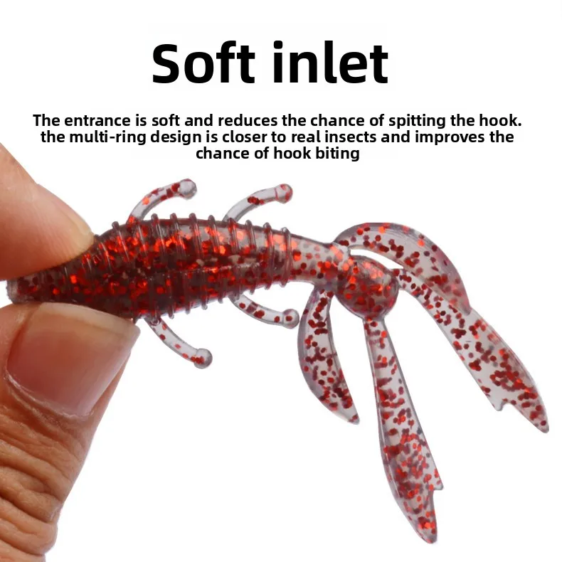 Shrimp Soft Worm TPE Fishing Bait Plastic Lure ABS Pencil Lure - detail 3