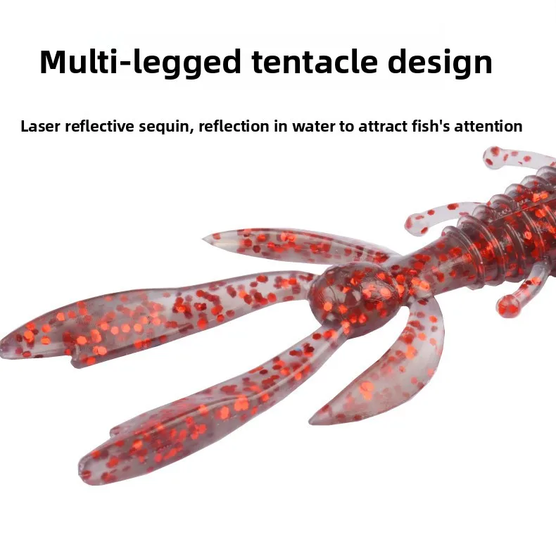 Shrimp Soft Worm TPE Fishing Bait Plastic Lure ABS Pencil Lure - detail 4