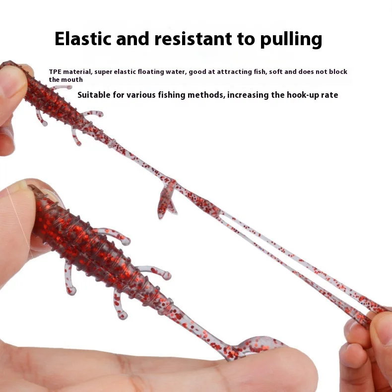 Shrimp Soft Worm TPE Fishing Bait Plastic Lure ABS Pencil Lure - detail 5