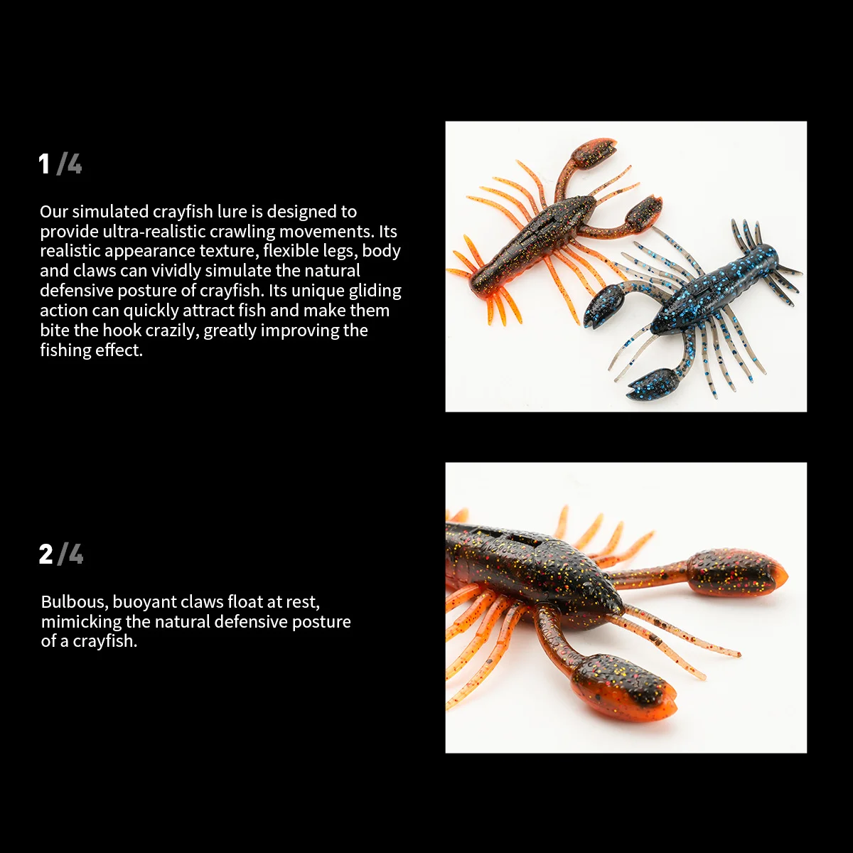 Cheery 8 cm 8.7 g Silicone Shrimp Fishing Bait, for Carp ABS Pencil Lure - view 5