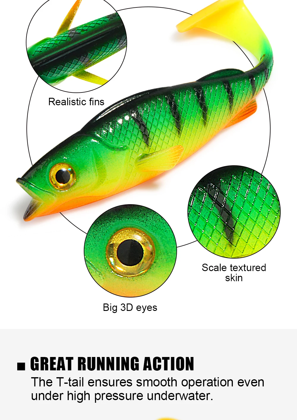 Cheey Spinopler Fishing Bait 7cm-14cm T Bass UV Rubber Shrimp ABS Pencil Lure - view 8