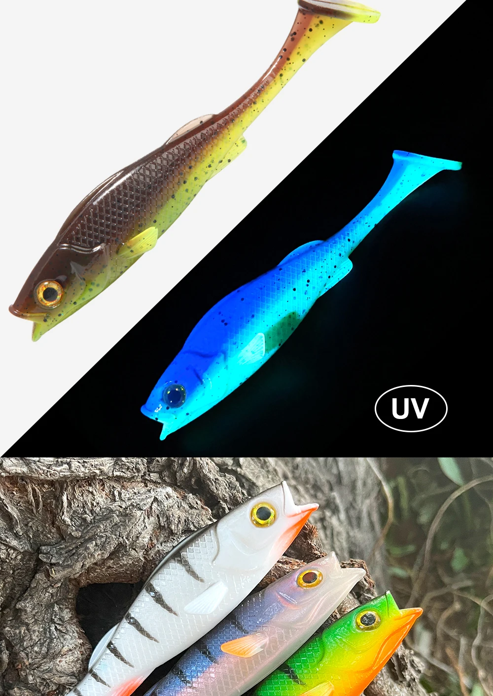 Cheey Spinopler Fishing Bait 7cm-14cm T Bass UV Rubber Shrimp ABS Pencil Lure - view 11