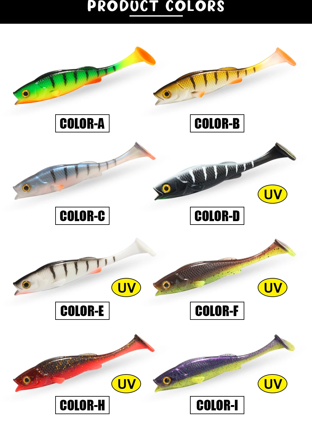 Cheey Spinopler Fishing Bait 7cm-14cm T Bass UV Rubber Shrimp ABS Pencil Lure - view 13
