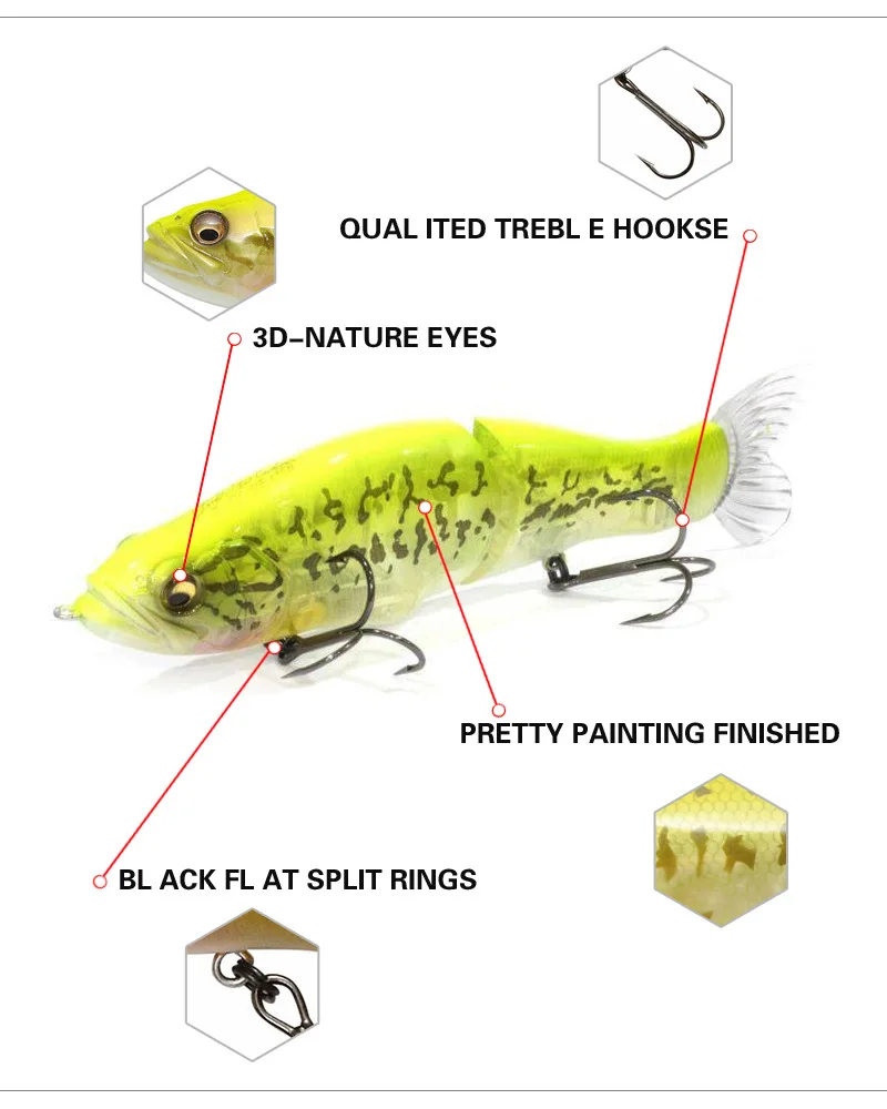 Fishing Bait 135 mm 31 g, for Pike 、 Salmon 、 Bass 、 Sea ABS Pencil Lure - view 7