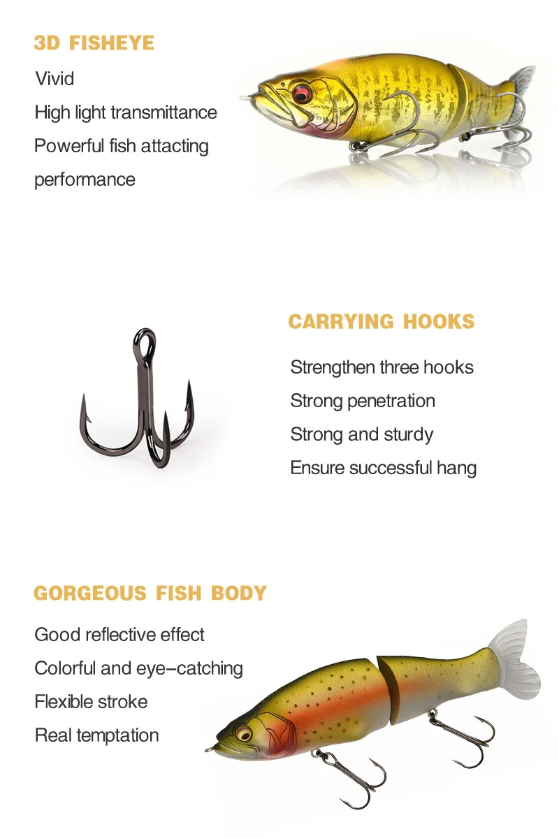 Fishing Bait 135 mm 31 g, for Pike 、 Salmon 、 Bass 、 Sea ABS Pencil Lure - view 8