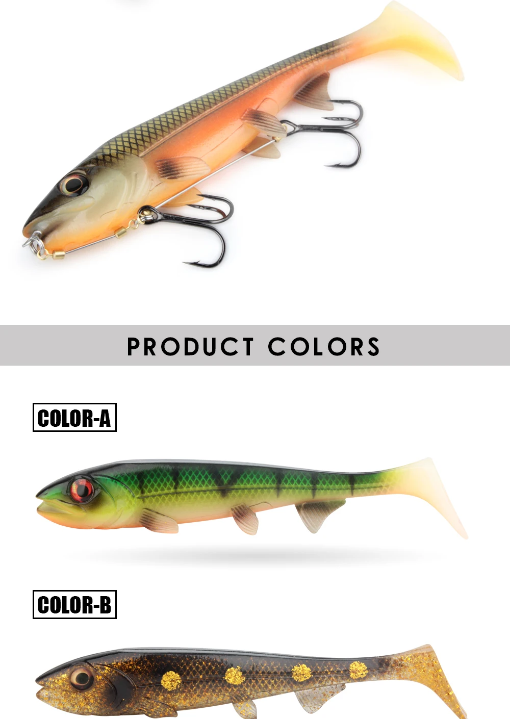 Spinpoler Fishing Bait 14cm/18cm Soft Shrimp Artificial Bass ABS Pencil Lure - view 11