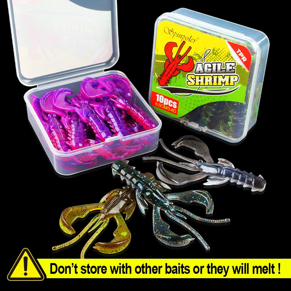 CHEERY Agile Shrimp Soft Lure UV TPE / TPR Floating Fishing Bait ABS Pencil Lure - view 5
