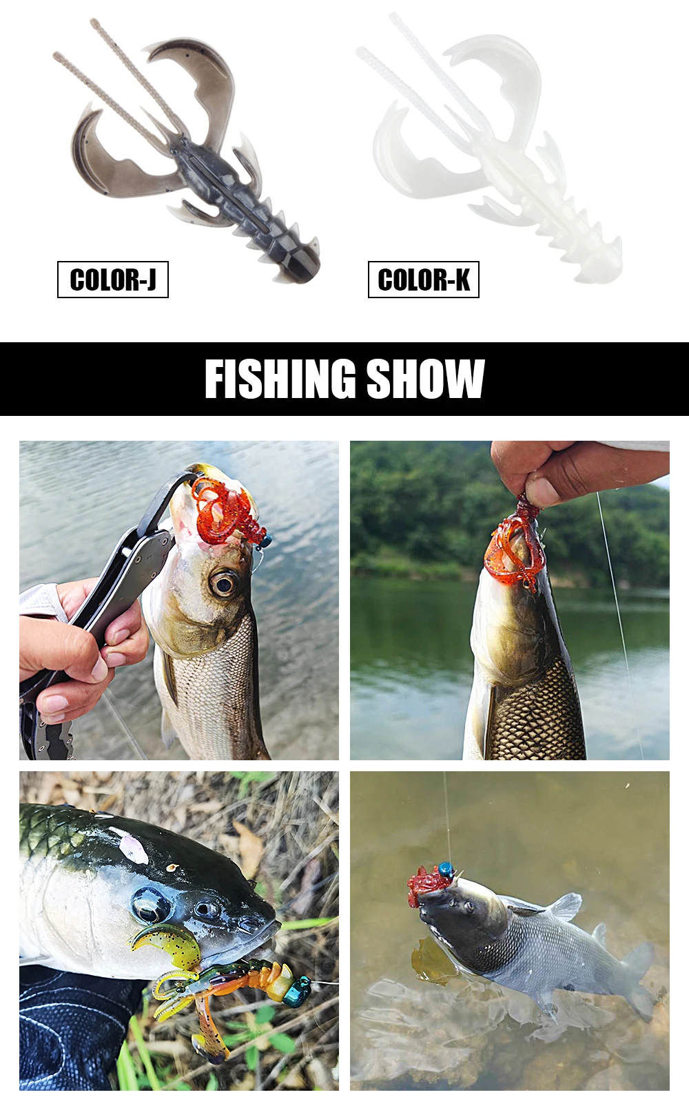 CHEERY Agile Shrimp Soft Lure UV TPE / TPR Floating Fishing Bait ABS Pencil Lure - view 13