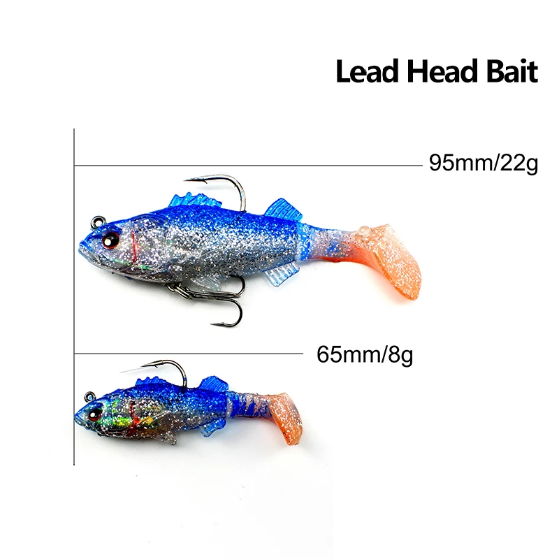 Noeby Stock Lead Head Soft Vibe Soft Lure ABS Pencil Lure - view 9