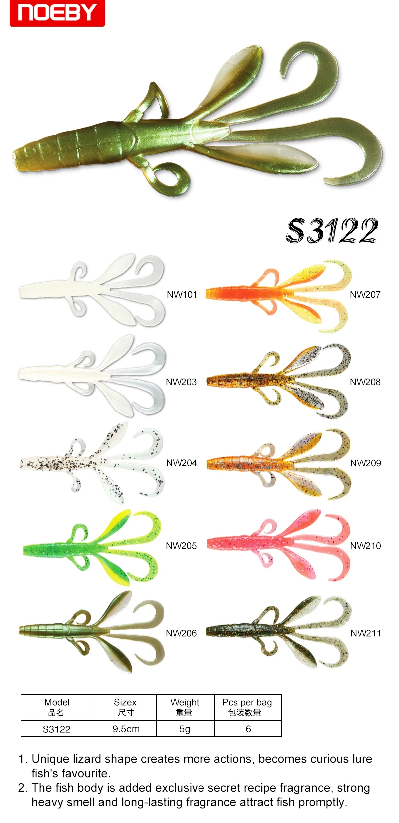 China Manufacture Saltwater Soft Fishing Lure ABS Pencil Lure - view 7