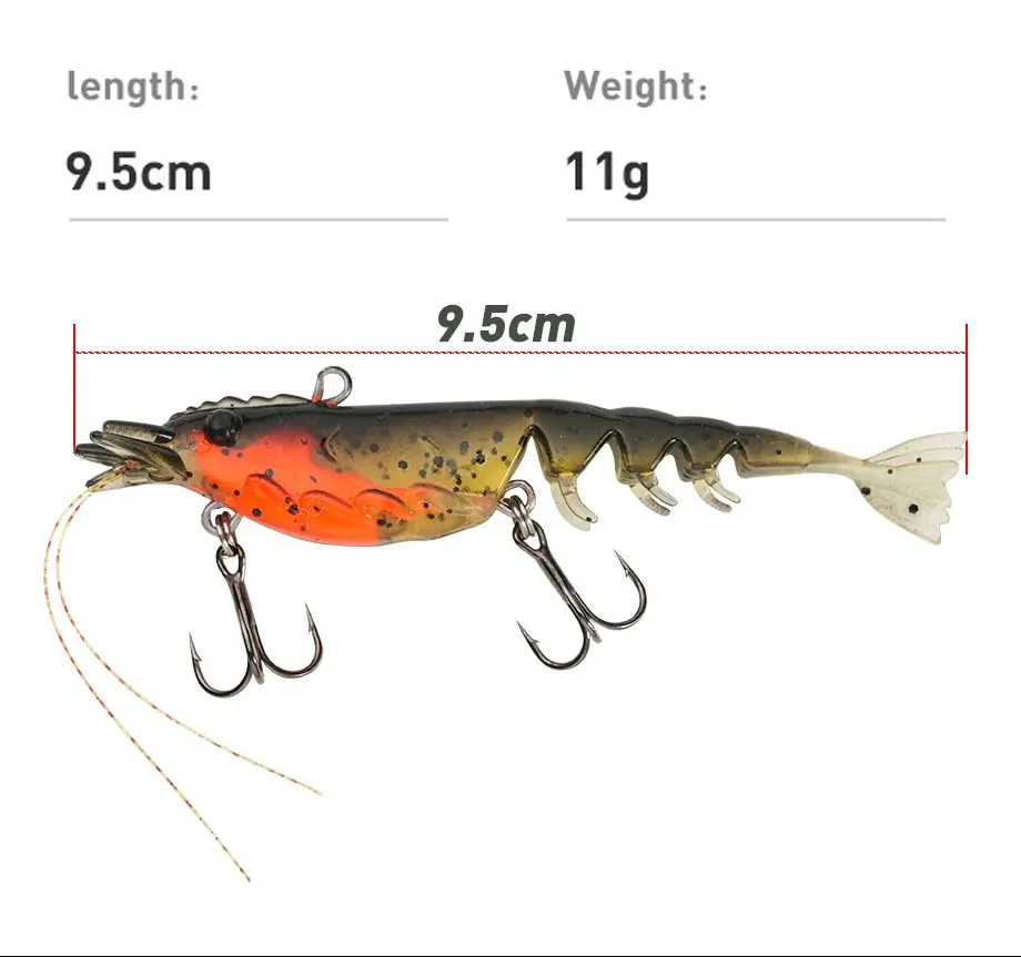 Cheery SNEDA Shrimp Fishing Bait 9.5 cm /11 g Plastic Ribbonfish, ABS Pencil Lure - view 8