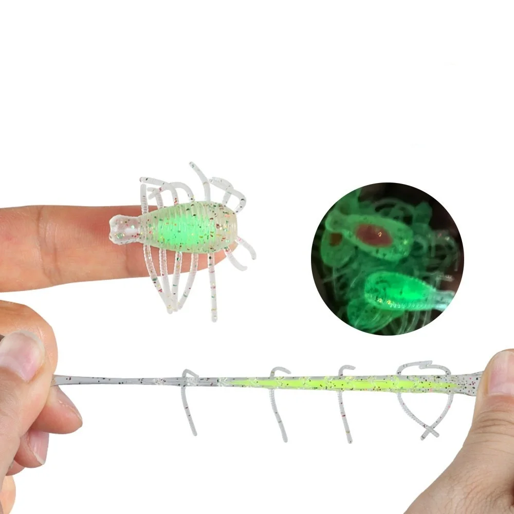 Cheery New TPR Glow in the Dark Fishing Bait 20 / 2.7 cm Soft