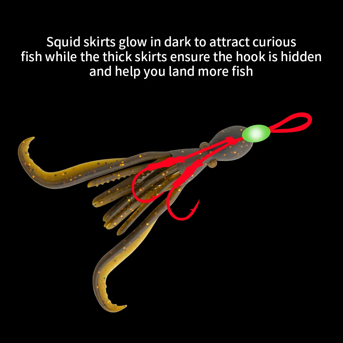 Cheery 4.9 g Squid Fishing Bait 5 Luminous 95 mm Soft TPR for ABS Pencil Lure - view 2