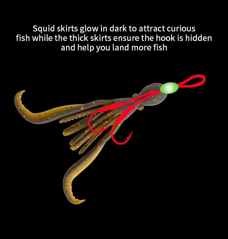 Cheery 4.9 g Squid Fishing Bait 5 Luminous 95 mm Soft TPR for ABS Pencil Lure - view 12