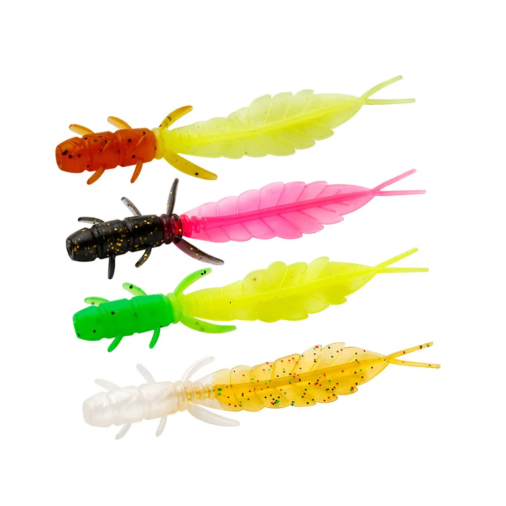 Cheery 5cm/7.5cm Colour Plastic Soft Worm Lure Fishing Bait