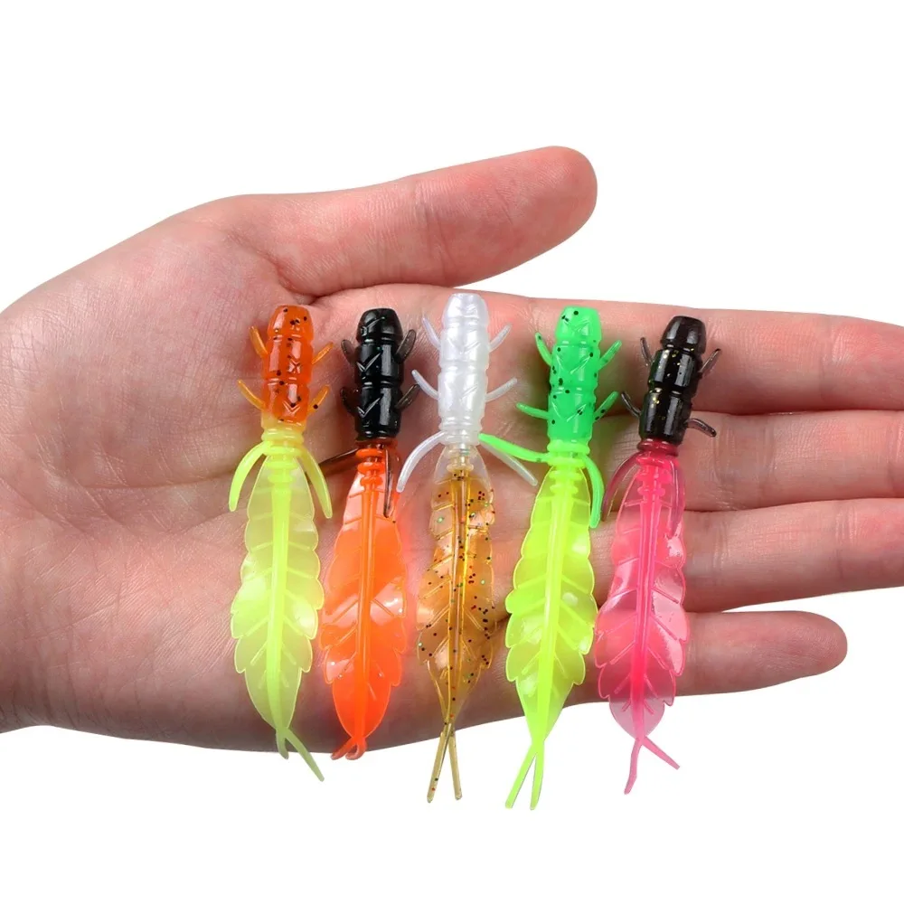 Cheery 5cm/7.5cm Colour Plastic Soft Worm Lure Fishing Bait ABS Pencil Lure - view 15
