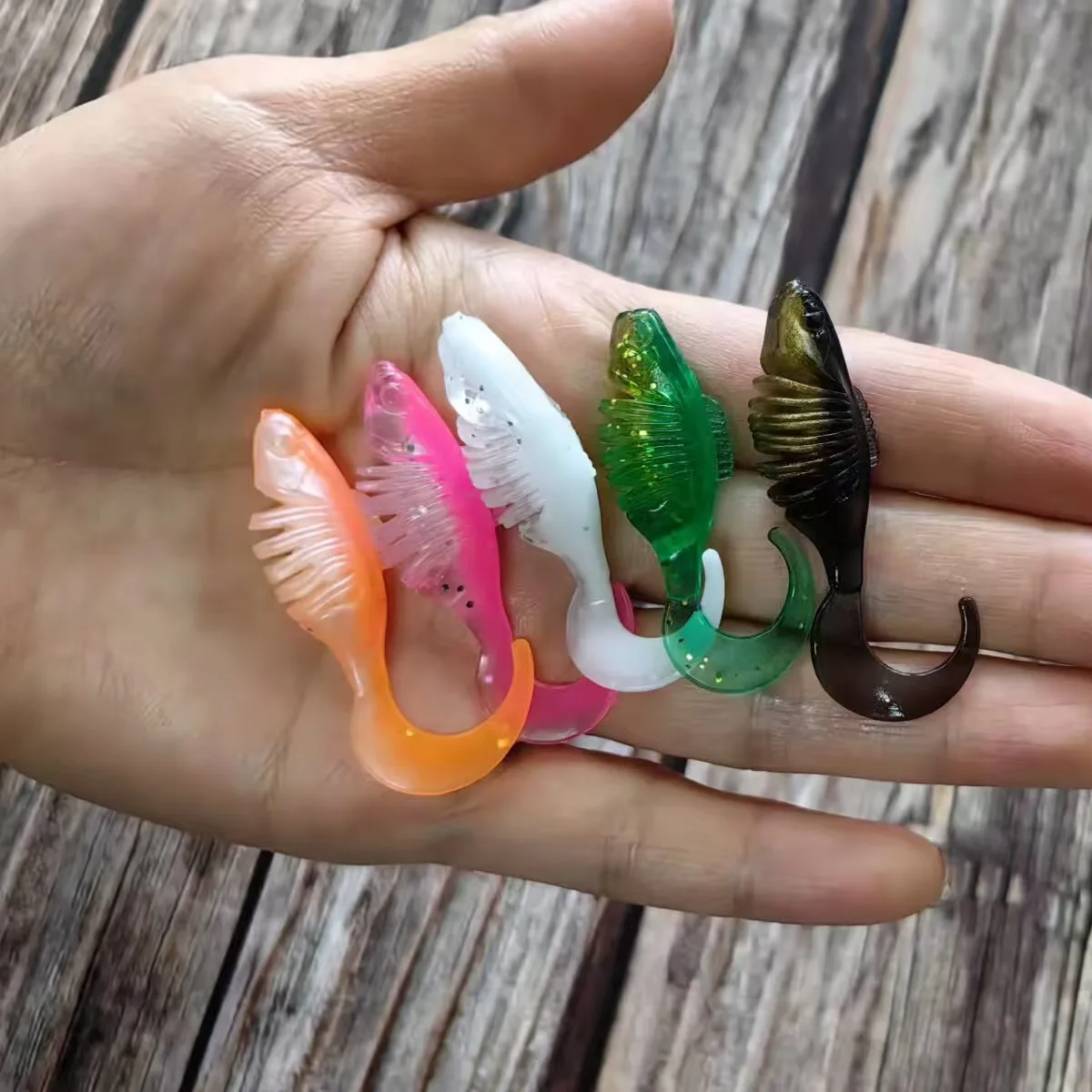Cheery 15 / 4.5 cm Soft Lure Curly Tail Fishing Bait, for ABS Pencil Lure - view 15