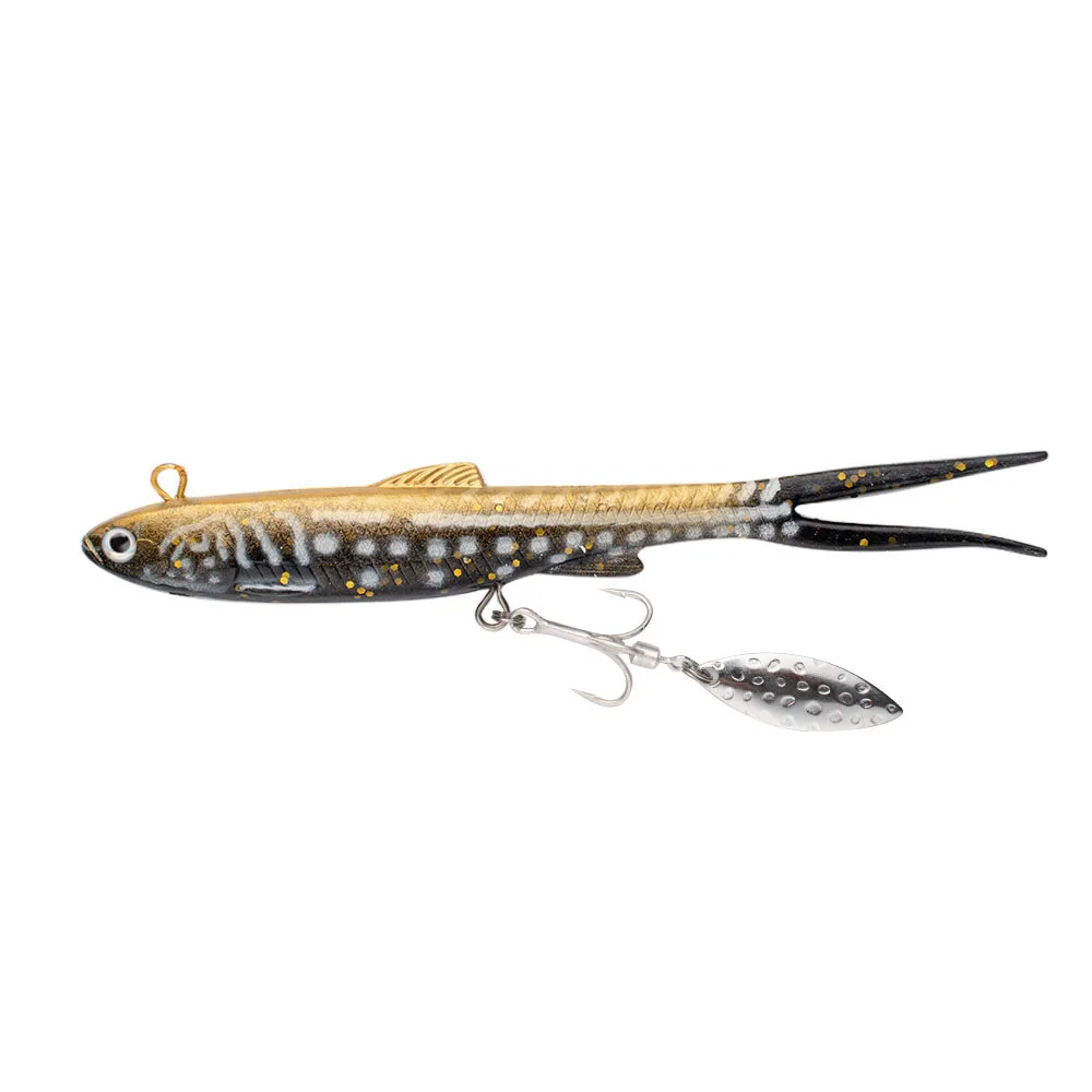 Cheery Fork Tail Lead Head Jig Lure Fishing Bait, Blade, for Bass ABS Pencil Lure - view 5