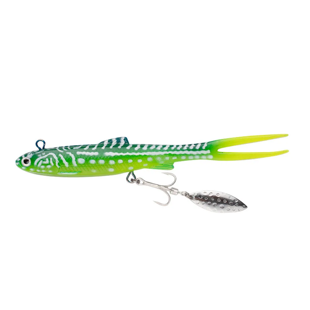 Cheery Fork Tail Lead Head Jig Lure Fishing Bait, Blade, for Bass ABS Pencil Lure - view 8