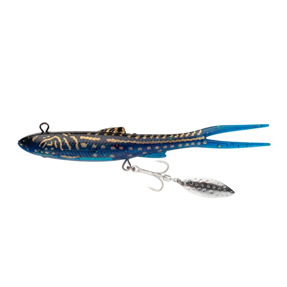 Cheery Fork Tail Lead Head Jig Lure Fishing Bait, Blade, for Bass ABS Pencil Lure - view 12