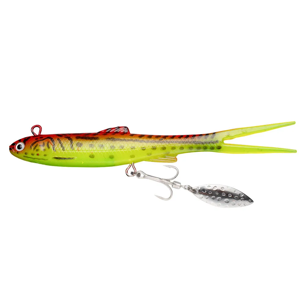 Cheery Fork Tail Lead Head Jig Lure Fishing Bait, Blade, for Bass ABS Pencil Lure - view 17