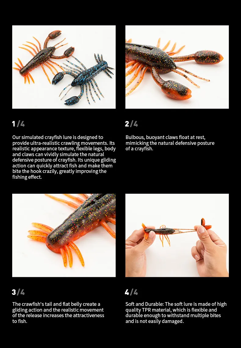 Cheery Stainless Steel Lure Fishing Soft Shrimp Bait 8 cm /8.7 g ABS Pencil Lure - view 9