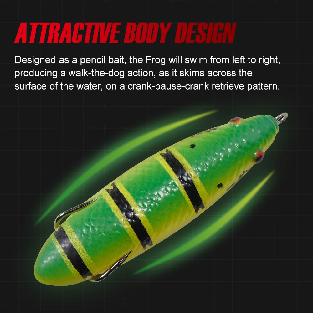 Wholesale Soft Artificial Rubber Fishing Frog ABS Pencil Lure - view 15