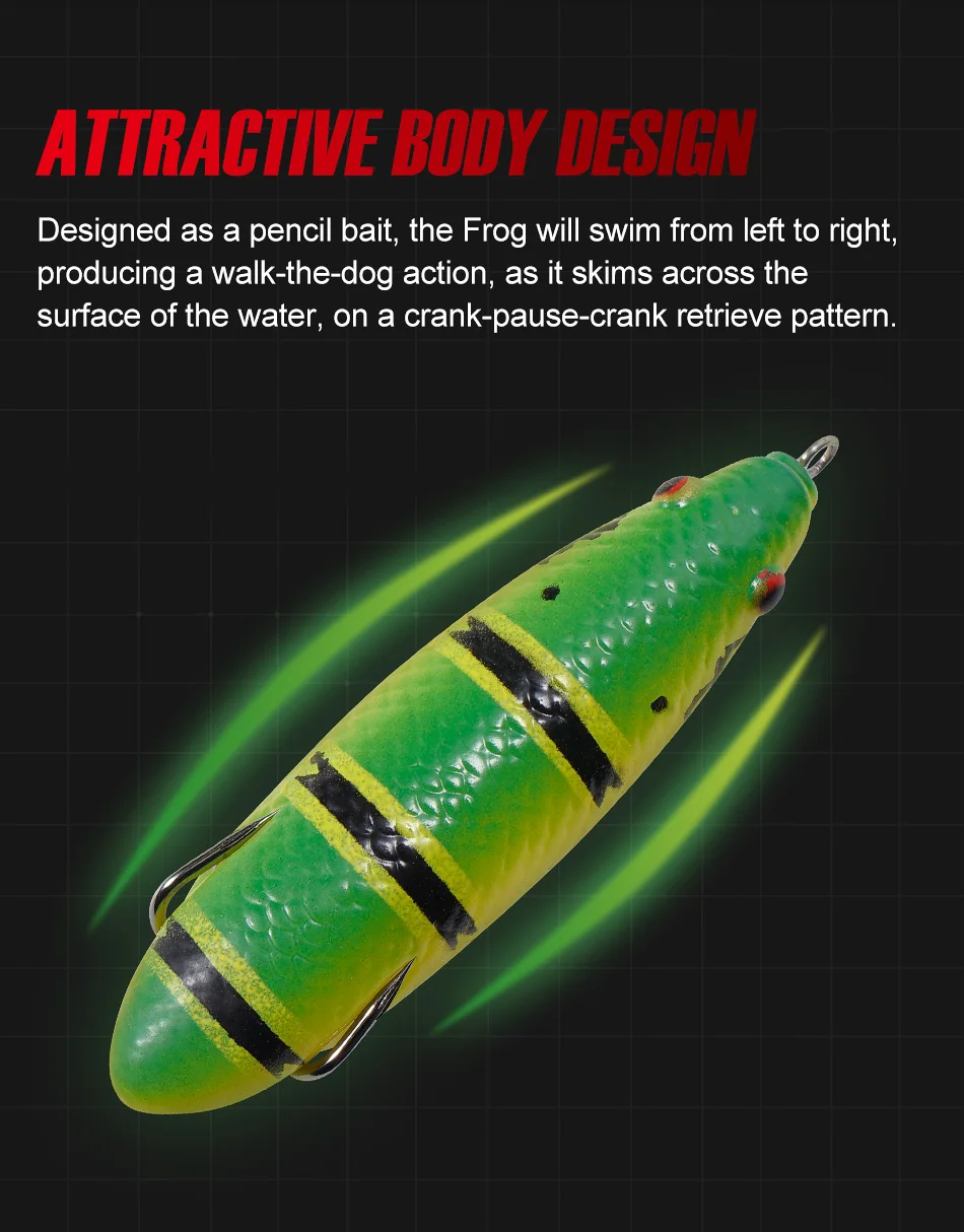 Wholesale Soft Artificial Rubber Fishing Frog ABS Pencil Lure - view 6