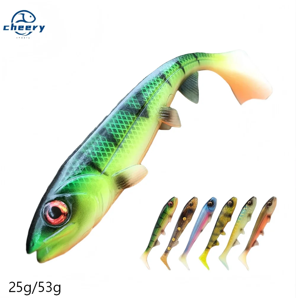CHEERY Spinpoler Fishing Bait 14cm/18cm Soft Shrimp Artificial