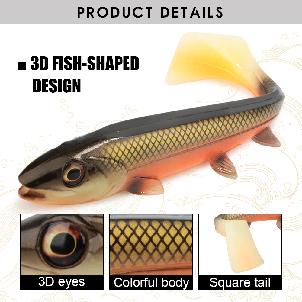 CHEERY Spinpoler Fishing Bait 14cm/18cm Soft Shrimp Artificial ABS Pencil Lure - view 2
