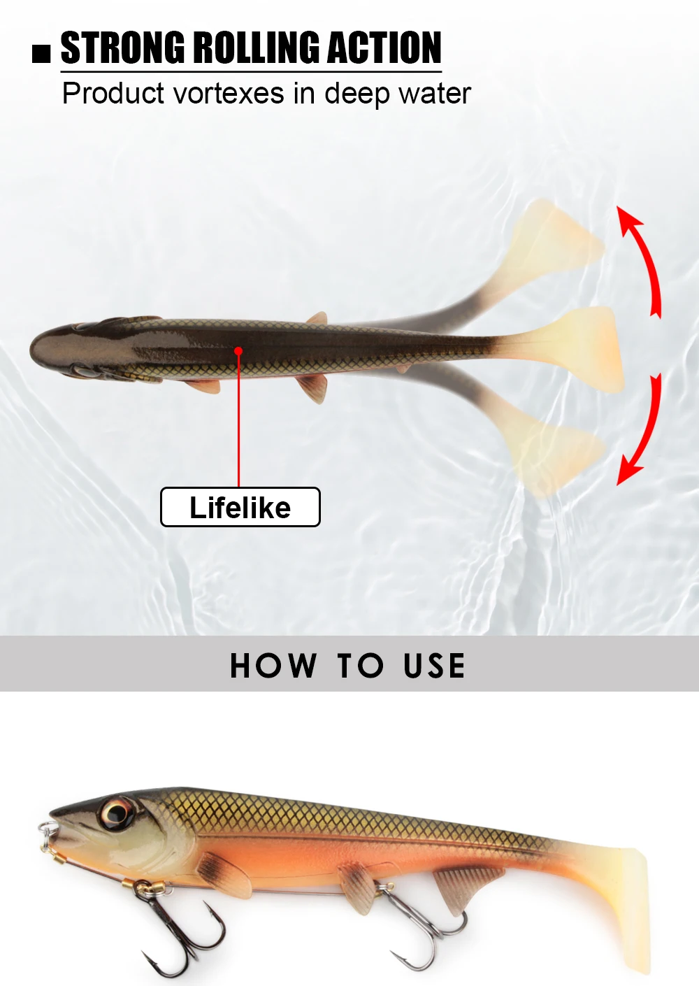 CHEERY Spinpoler Fishing Bait 14cm/18cm Soft Shrimp Artificial ABS Pencil Lure - view 8