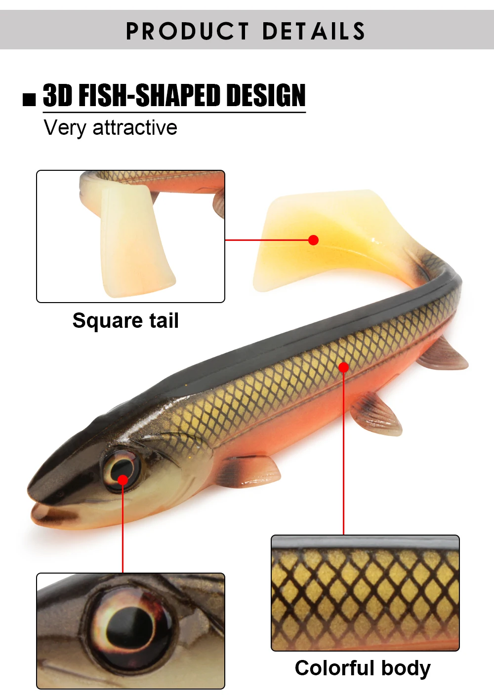CHEERY Spinpoler Fishing Bait 14cm/18cm Soft Shrimp Artificial ABS Pencil Lure - view 12