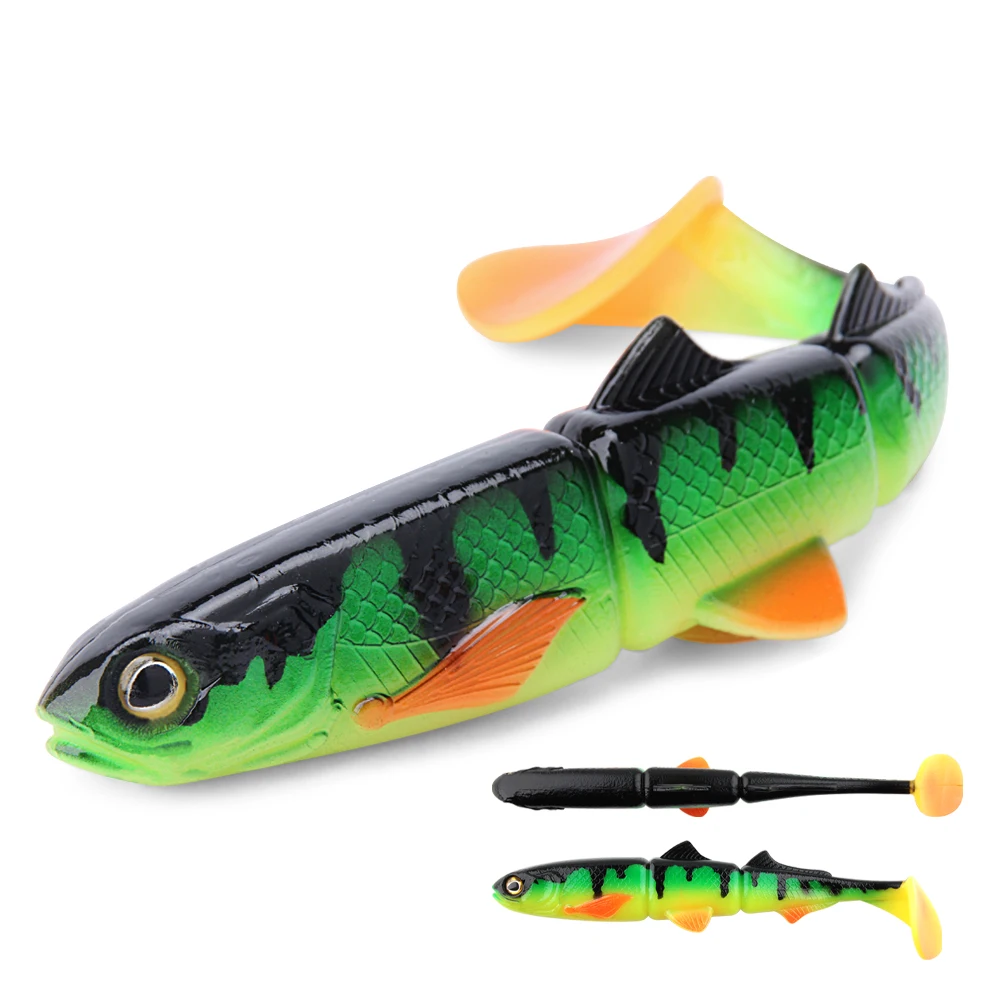 Spinpoler T Tail PVC Soft Lure Fishing Bait 16cm 22cm Sea Plastic